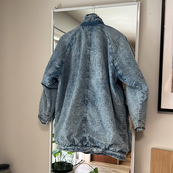 Vintage Current Seen Acid Wash Quilted jacket / shacket. Oversized Large - Picture 7 of 7